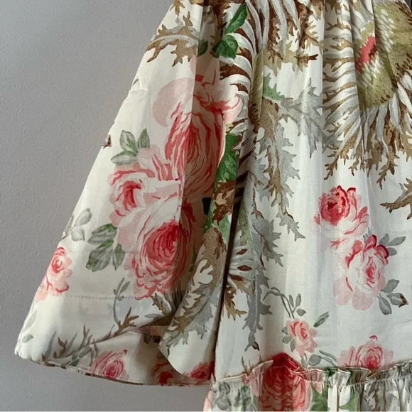 Tuckernuck Crawford mini dress ladies size medium sun faded floral beige - Picture 5 of 11